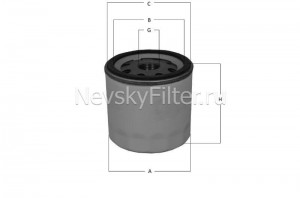Фильтр масляный ВАЗ 2101-09, 2110, 21213, 1111 NF1005 GROUP NEVSKY FILTER