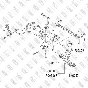 Nissan Note шаровая опора переднего рычага (16мм!! европа) FK0255 FIXAR