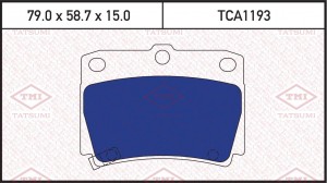 Mitsubishi Pajero II 90-00, Pajero Sport 98-09-15- 2.4D/2.5D/3.0 колодки задние  TCA1193 TATSUMI
