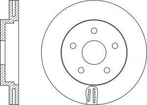 Ford Focus 3 диск тормозной передний RN1213 NIBK