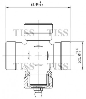 Hyundai Terracan/Galloper 2 крестовина переднего кардана JTU0060 JUST DRIVE