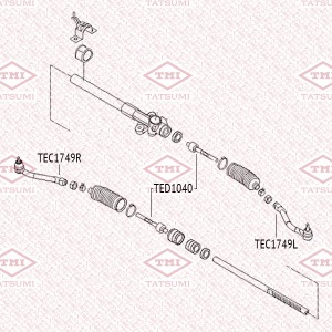 Hyundai IX35/I40/Sportage 11-/Optima 11-16/Sonata YF/i45/Grandeur 10- Наконечник TEC1749R TATSUMI
