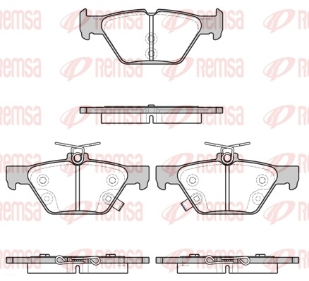 Subaru Outback 15-, Forester SK 18-, Impreza 16-  колодки задние 163802 REMSA