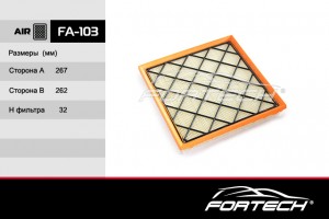Opel Astra J 1.4T - 1.8,  Zafira C CDTi фильтр воздушный FA103 FORTECH