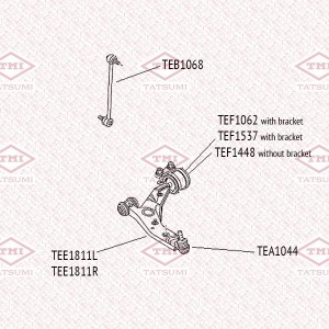 Mazda 3 03-13, 5 шаровая опора TEA1044 TATSUMI