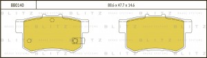 Honda Civic 05-11 Седан Accord 98-03-08 ,Suzuki SX4 колодки задние дисковые BB0140 BLITZ