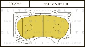 Toyota LC J12, 150, HiLux 05-15- см. ВИН, Mitsubishi Pajero 4 см. ВИН V8_,9_W ко BB0293P BLITZ