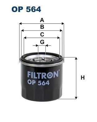 Daihatsu, Suzuki 1,0 - 1,3  фильтр маслянный  96570765 OP564 FILTRON