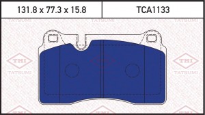 VAG Touareg колодки передние дисковые(прямоугольные) TCA1133 TATSUMI