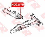 Honda Civic 91-01/CR-V 97-01 с/блок заднего нижнего поперечного рычага HO0207R VTR