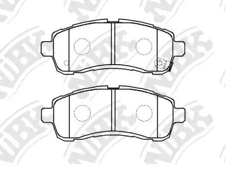 MAZDA Demio 1.3/1.5L DE3AS/DE3FS/DY5FS 07- колодки передние PN0544 NIBK