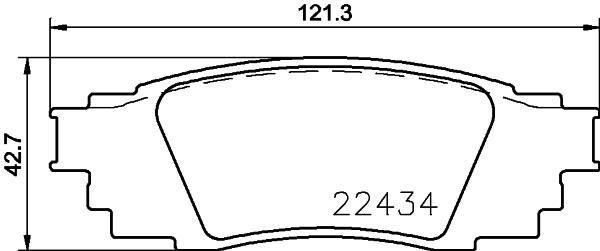 Toyota Camry V70 17-, Lexus RX 15- колодки задние дисковые P83160 BREMBO