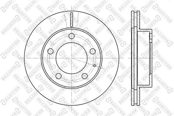 Mazda 626 Диск тормозной передний 6020-3227V-SX STELLOX
