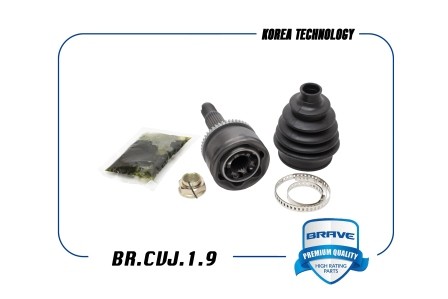 Hyundai Solaris 11-17/17-/Kia Rio 12-17/17-  ШРУС наружный. 22x55x25 + ABS BR.CVJ.1.9 BRAVE