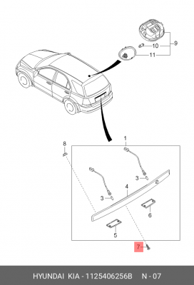 Hyundai / Kia болт 1125406256B HYUNDAI KIA