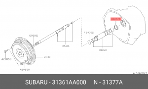 Кольцо уплотнительное RING-SEAL 31361AA000 SUBARU