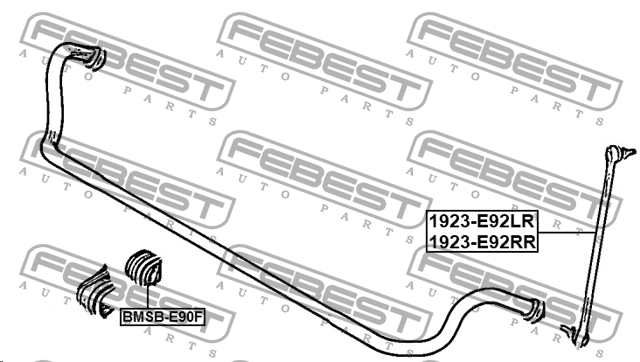 Тяга стабилизатора передняя правая 1923-E92FR FEBEST