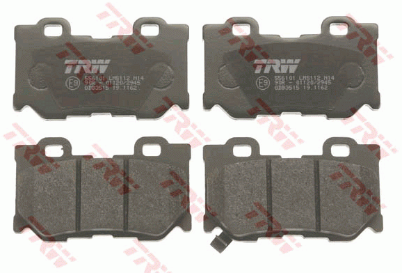 Infiniti FX35 03>/FX50/G37 08> колодки тормозные задние диск. GDB3515 TRW