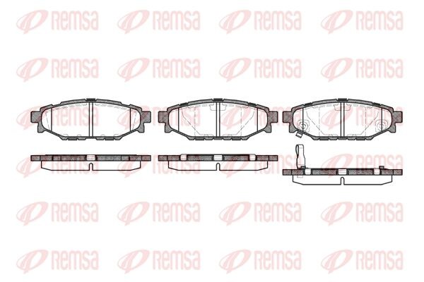 Subaru Forester SG,SH,SJ5, Impreza 07-, Legacy 3,4, XV колодки тормозные задние 113601 REMSA