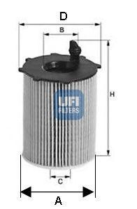 Фильтр масляный 25.084.00 UFI