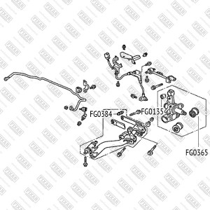 Honda CR-V 3 сайлентблок заднего верхнего рычага FG0135 FIXAR