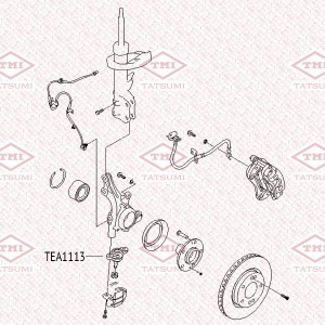 Hyundai ElantraHD 06-11/I30 06-09/Ceed 06-09/Cerato09-11 шаровая опора TEA1113 TATSUMI