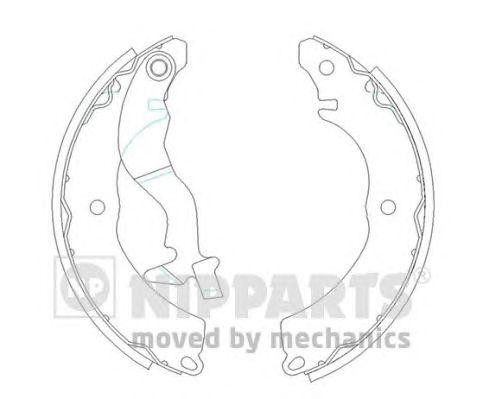 MITSUBISHI LANCER Estate (CS_W)  колодки задние J3505038 H B JAKOPARTS NIPPARTS