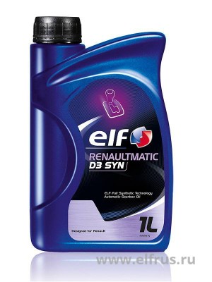 Масло трансмиссионное синтетическое ELF ATF Renaultmatic D3 для DP0 АКПП красное 213873 ELF