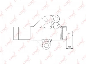 Mitsubishi Galant - гидронатяжитель ремня грм PT-1037 LYNXAUTO
