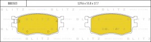 Kia Rio 06-11/Verna/I20(VIN) 1.4-1.6 Колодка перед. торм. BB0503 BLITZ