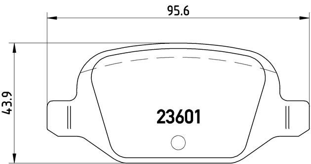 Колодки тормозные (Комплект тормозных колодок) P23064 BREMBO