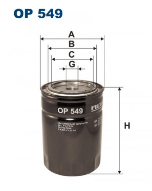 Toyota 4Runner, Crown, Hiace, LC J4, J6, J7, J8 2.2D-3.4D <98 2L,3L, 5L фильтр м OP549 FILTRON
