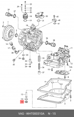 VW пробка сливная АКПП WHT 000 310 A VAG