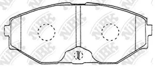 Nissan Maxima A32/33 00-05, Cefiro, Avenir 97-01 колодки передние PN2261 NIBK