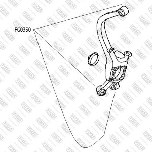 Mitsubishi Lancer, Galant с/блок задней цапфы нижний FG0330 FIXAR