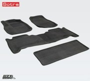 Toyota Land Cruiser/Lexus LX470  Ковры салона серые Liner 3D текстиль STR7400001 SOTRA