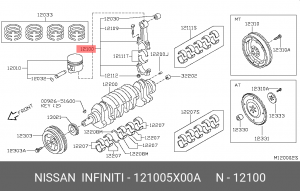 Nissan YD25 шатун 12100-5X00A NISSAN INFINITI