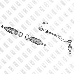 HONDA Accord 03-08 тяга рулевая FS1043 FIXAR