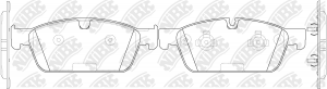 MB GL350 тормозные колодки передние PN31017 NIBK