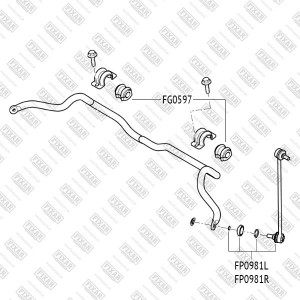 Hyundai SantaFeCM 06-12/SorentoXM 09-12/ix55 Стойка стабилизатора перед лев FP0981L FIXAR