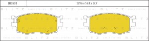Kia Rio 06-11/Verna/I20(VIN) 1.4-1.6 Колодка перед. торм. BB0503 BLITZ