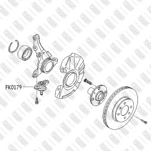 Kia Rio 06-11/Verna 06- шаровая опора FK0179 FIXAR