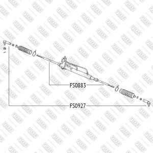 Nissan Almera N16 UK наконечник рулевой л\п  12 мм FS0927 FIXAR