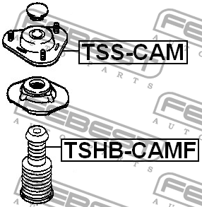 DAIHATSU пыльник переднего амортизатора TSHB-CAMF FEBEST