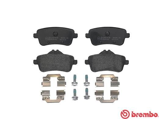 MB ML350 колодки тормозные задние дисковые P50100 BREMBO