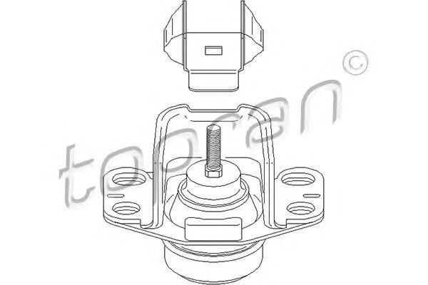 Renault Clio Symbol, Kangoo опора ДВС правая 700 530 HANS PRIES