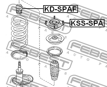 Отбойник амортизатора KIA SHUMA,II/SEPHIA,II/MENTOR,II/SPECTRA 97-04 пер. (Отбой KD-SPAF FEBEST