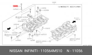 R094ASTD / Nissan GA13-16/QG13-18 87 болт гбц 11056-4M510 NISSAN INFINITI