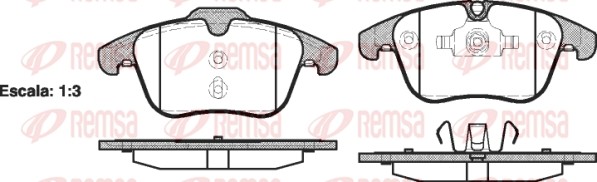 Ford Mondeo 07-, S-Max 06-, Galaxy, Volvo S80 06-, XC70 06-, Freelander  06-- ко 121900 REMSA
