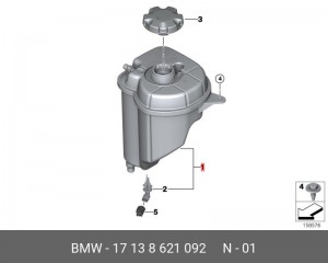 Расширительный бачок 17 13 8 621 092 BMW